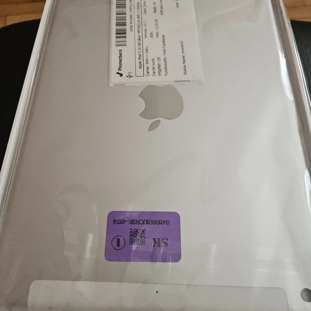 Apple Tablet in Sleek Silver Finish
